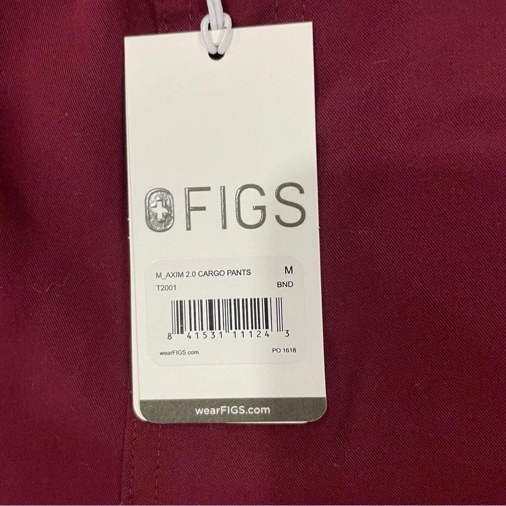 FIGS Technical Collection Axim Scrub Pants Size M Men's Red Nurse Medical T2001